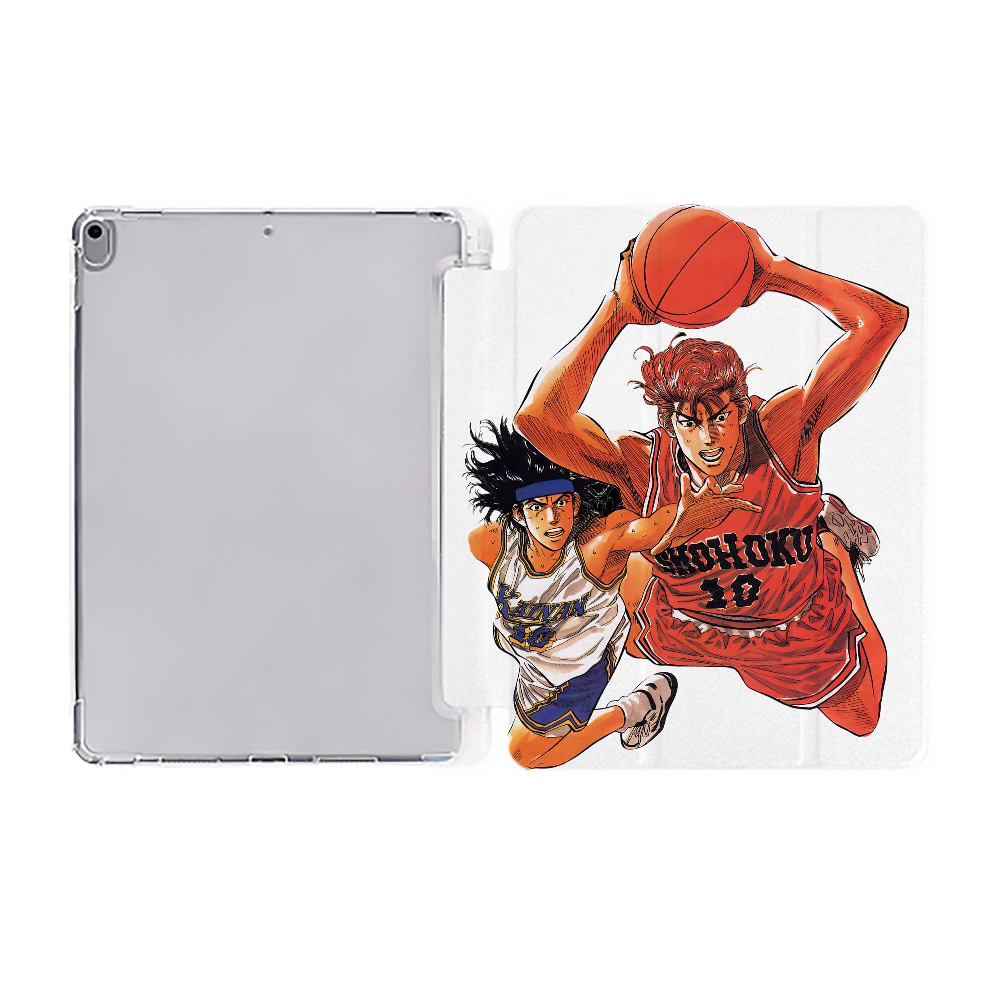 （画像用） SLAM DUNK／スラムダンク IPad ケース ペン収納付き 三つ折りスタンド PUレザー×シリコン 対応機種9.5/10.5/10.9インチ